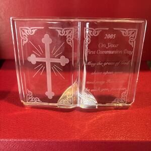 🔮Waterford 2005 Religious First Communion Inspirational Crystal Decor Easter